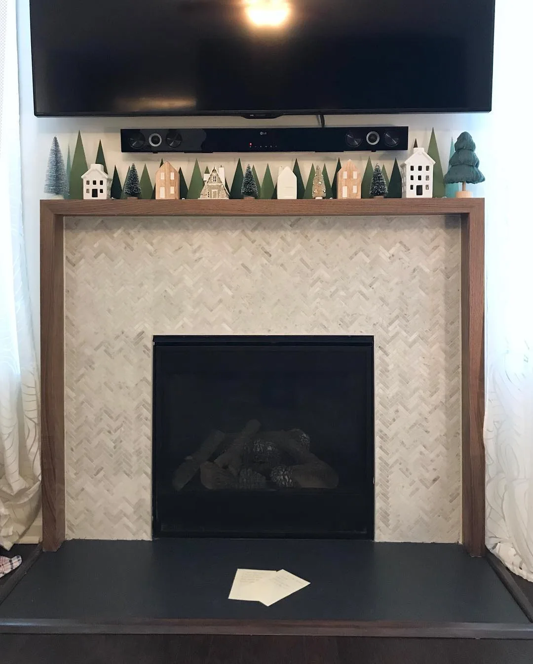 Minimalist Mantel