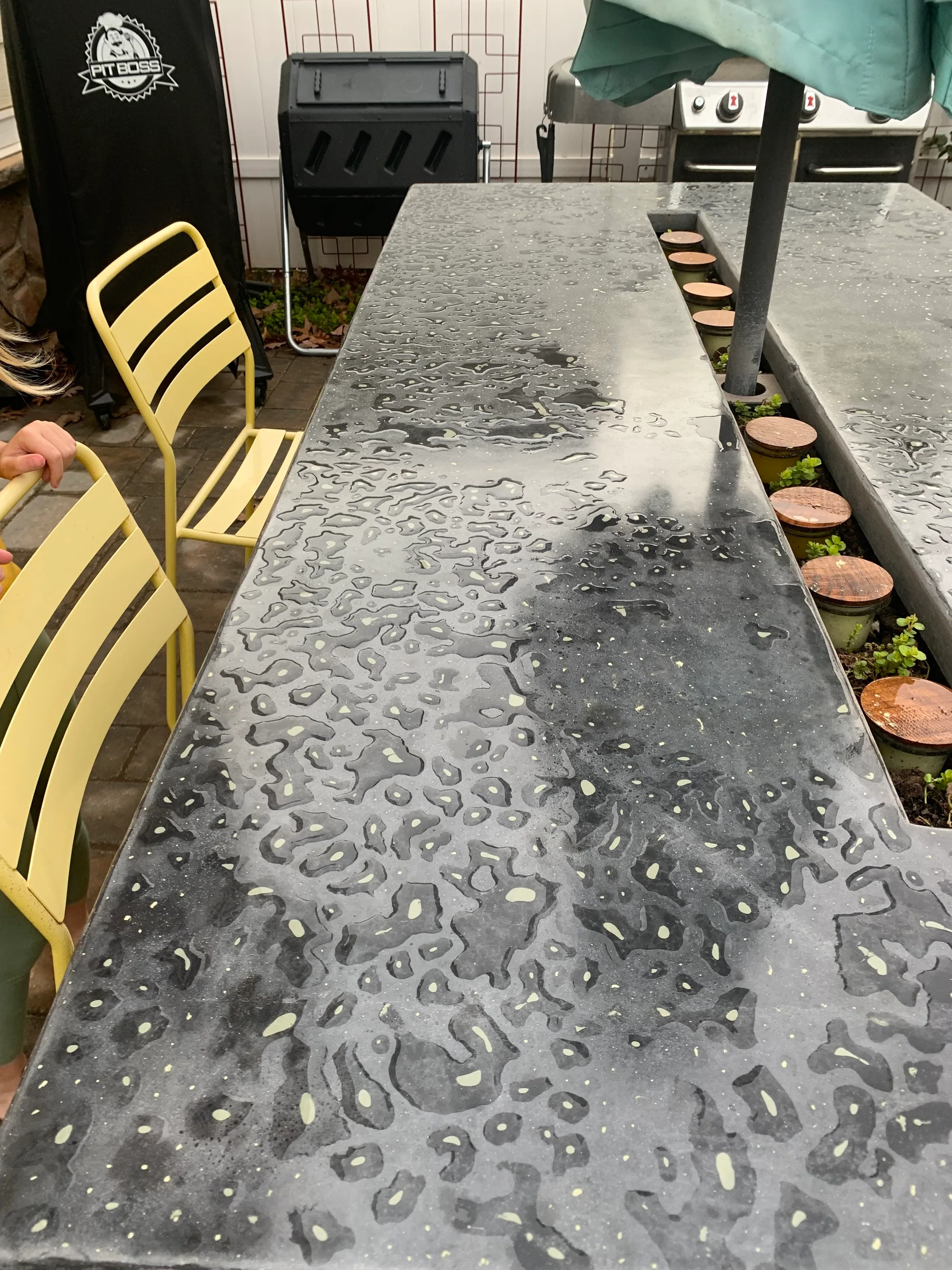 Concrete Top Table